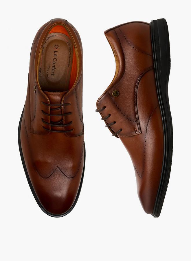 Le Confort Men Lace-Up Leather Derby Shoes - Image 1