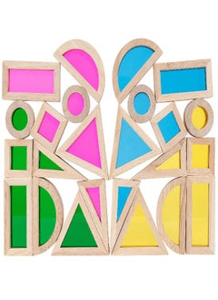 TickiT TickiT Rainbow Blocks - Set of 24 - Sensory Blocks for Toddlers Aged 12M+ - Colorful Montessori Stacking Shapes - First Building Blocks  - Image 5