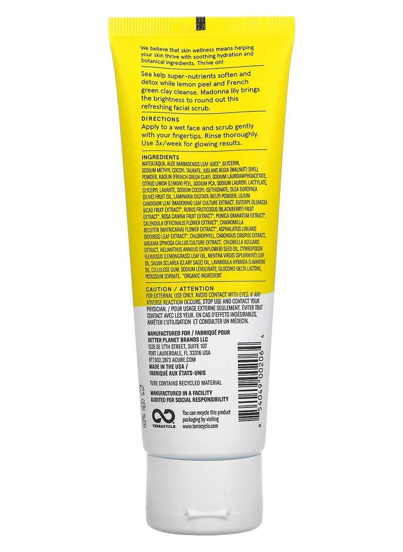 Acure Brightening Facial Scrub 118ml  - Image 2