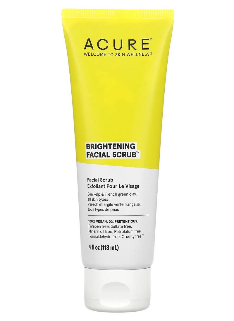 Acure Brightening Facial Scrub 118ml  - Image 1