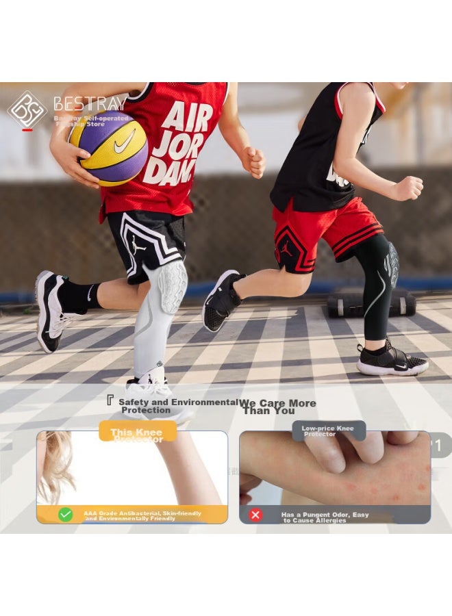 Bestray 5d Fom Children's Basketball Knee Pads, Extended Protection, Anti-fall, Professional Sports-specific Soccer Knee Guards - Image 5