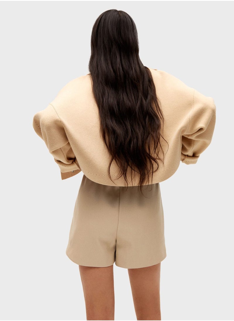 MANGO - High Waist Shorts - Image 1