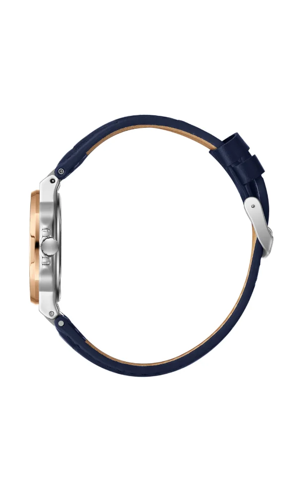 Lee Cooper LEE COOPER LC08107.599 Women's Analog Display Watch & Leather Strap Dark Blue