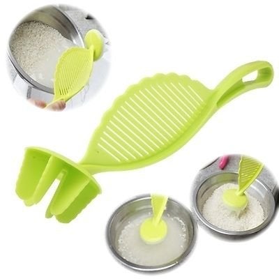 Mezons Set of 3 Pcs Multifunctional Spoon Rice Washer Filter Strainer Colanders Scoop Kitchen Device - Image 1