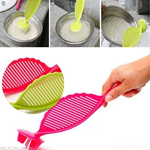 Mezons Set of 3 Pcs Multifunctional Spoon Rice Washer Filter Strainer Colanders Scoop Kitchen Device - Image 5