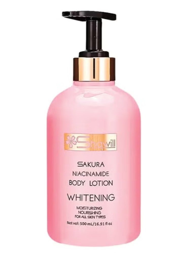 Sakura Niacinamide Whitening Body Lotion 500ml