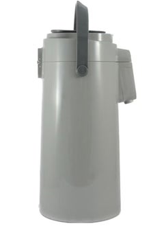 Homemaker This premium 3L Tea & Coffee Vacuum Flask with Pump features an insulated double wall glass interior for excellent heat retention, keeping beverages hot or cold for hours, with a convenient handle for portability and a fine grey finish for a stylish touch. 