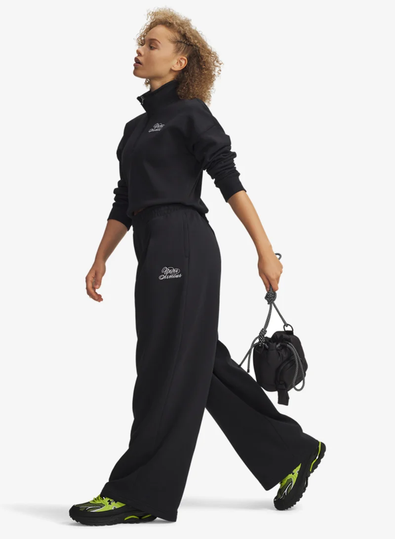 UNDER ARMOUR  Rival Fleece Script Pants for Women | Best Price UAE