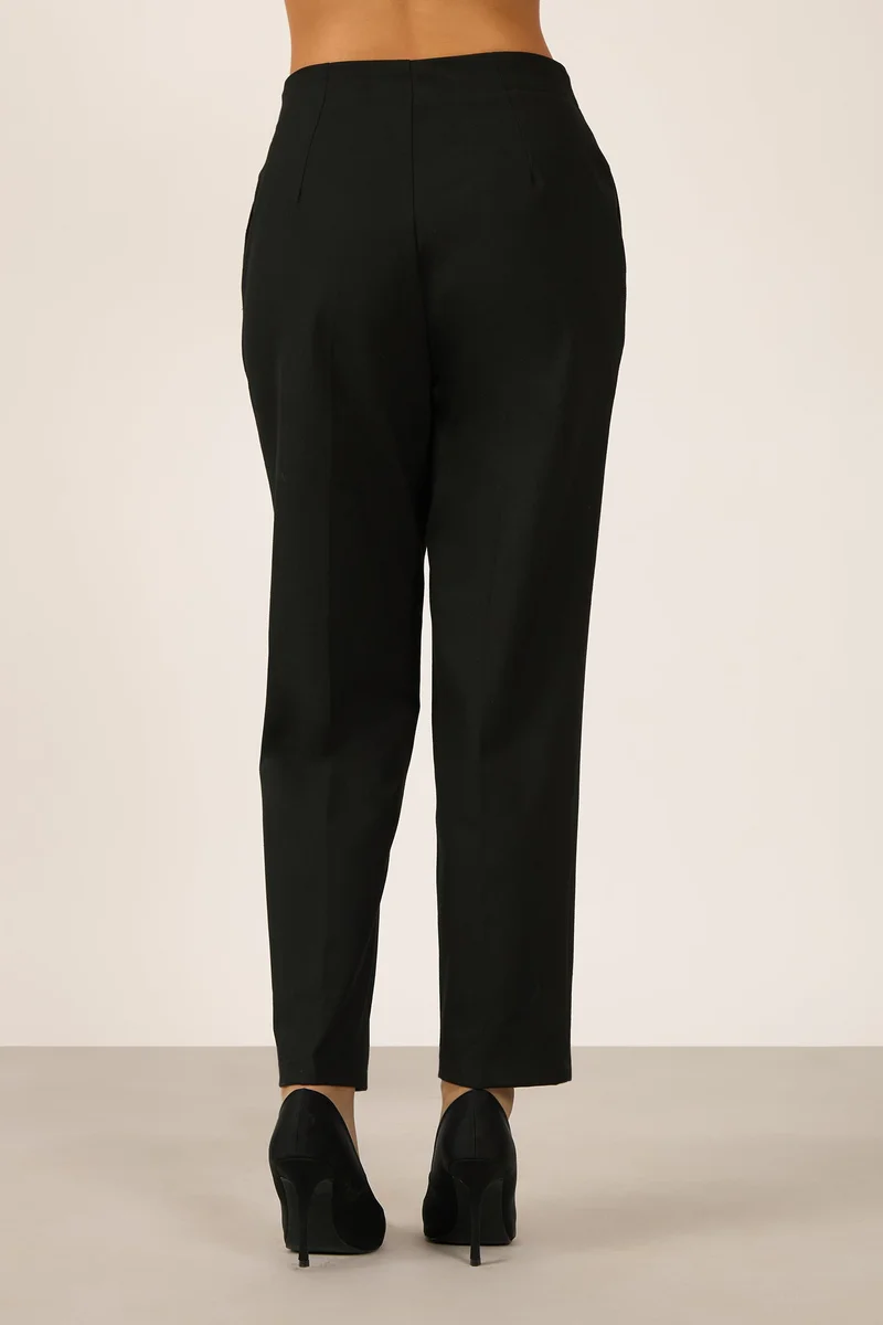 Virgio Virgio Women Rescued Poly Fabric Full Length Solid Trouser