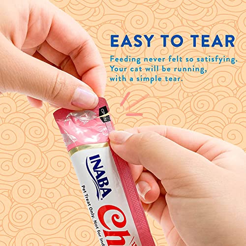 INABA Churu Cat Treats, Grain-Free, Creamy Purée Cat Treat/Topper, Chicken Variety - Image 4