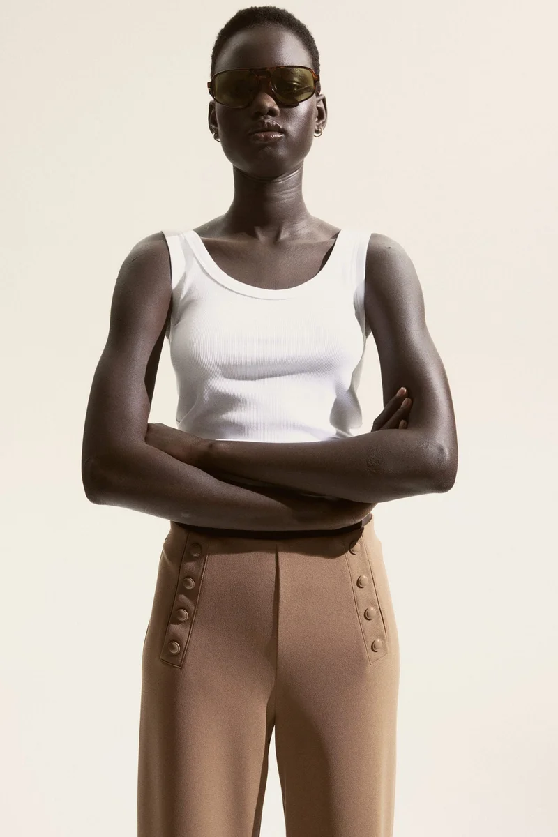 H&M Button-front trousers