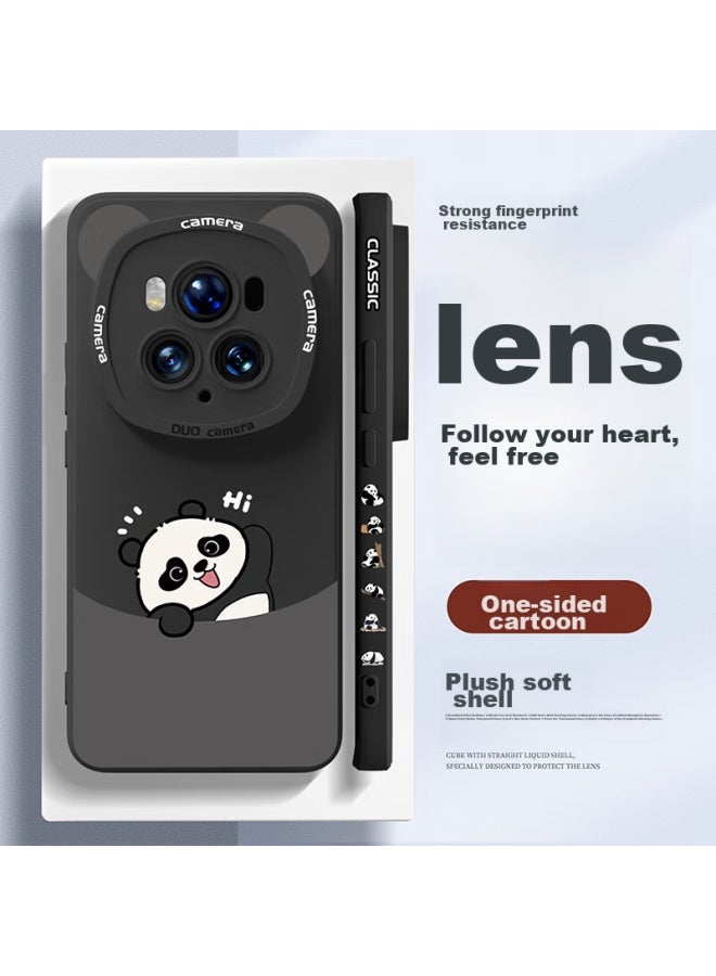Xp Suitable For Huawei Mate 70 Phone Case, Full Lens Protection, Mate 70 Hard Shell, Heat Dissipation, Silicone, Cartoon Creative, Matte Finish, Shockproof, High-end Feel For Men And Women - Distant Mountain Blue Bright Bear - Image 1