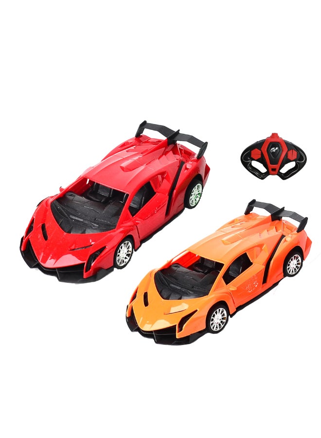 HST Super Sports Car 1:18 Remote Control – 4-Way Racing Car with Opening Doors Orange - Image 2