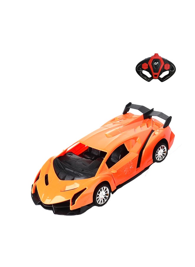 HST Super Sports Car 1:18 Remote Control – 4-Way Racing Car with Opening Doors Orange - Image 1