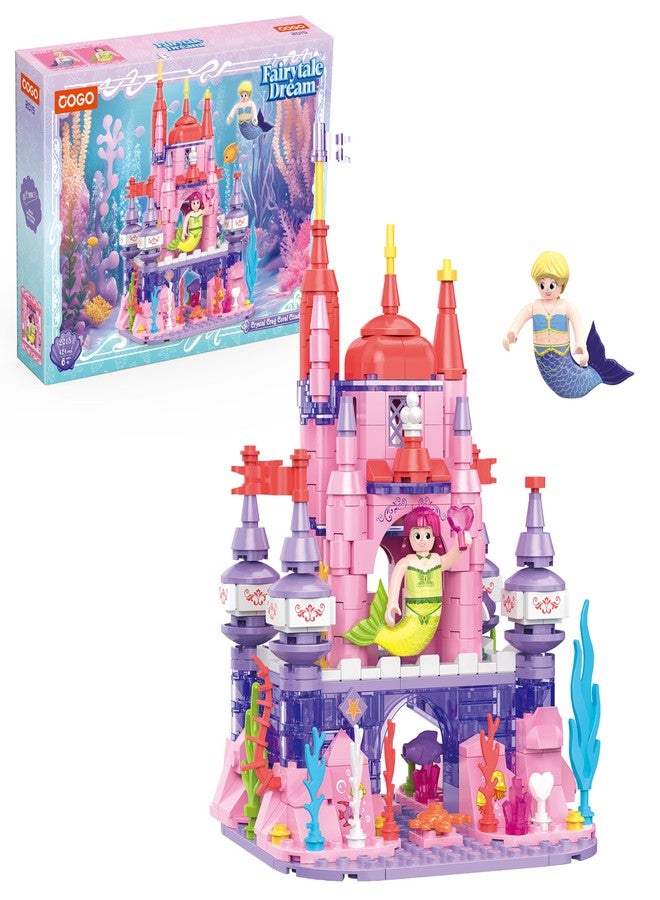 COGO Fairytale Dream | Crystal Crag Coral Castle | Mermaid Princess Fairy Fantasy | Building Block Toy 424 Pieces for Girls & Teens Age 6+ | Creative Brick Kit Construction Toys Gift for Children - Image 1