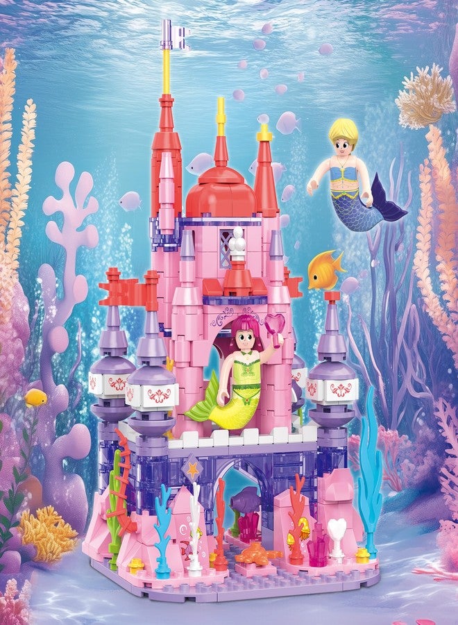 COGO Fairytale Dream | Crystal Crag Coral Castle | Mermaid Princess Fairy Fantasy | Building Block Toy 424 Pieces for Girls & Teens Age 6+ | Creative Brick Kit Construction Toys Gift for Children - Image 3