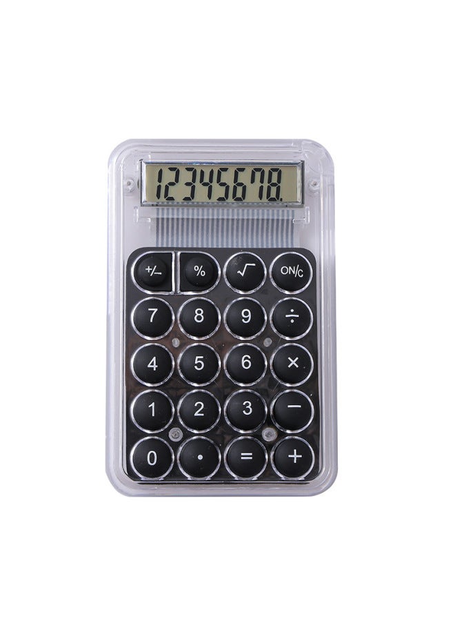 Mini Calculator Cute Back-to-school Students Special Computer Computer High-value Small Portable Transparent