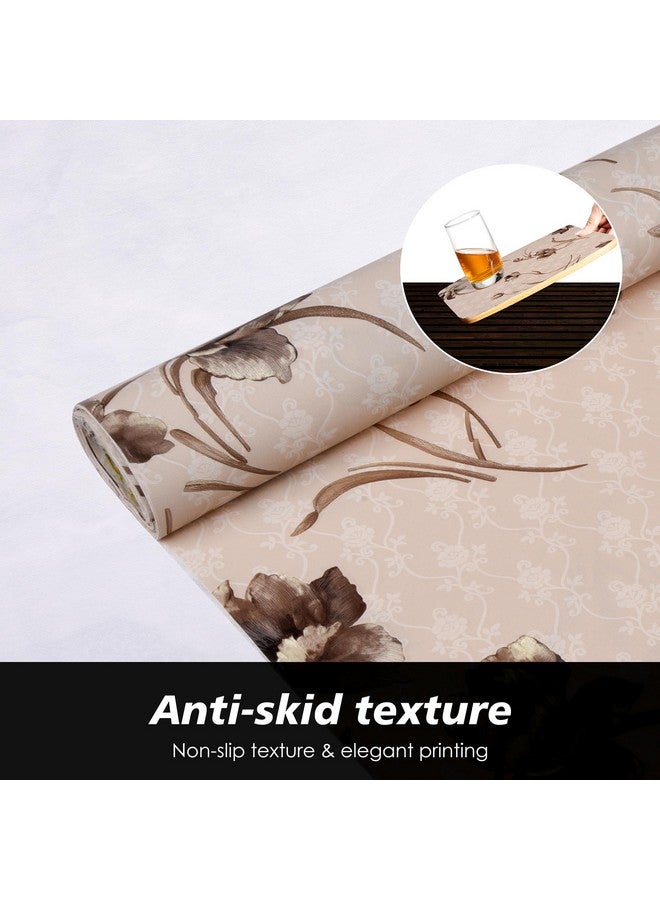 Kuber Industries (2 rolls) Anti Slip Kitchen Shelf Sheets - Waterproof Wardrobe Sheets for Shelves | Cabinet | Drawer | Cupboard - Shelf Liner for Refrigerator (Easy to Cut) (Brown) (5 Mtr) - Image 5