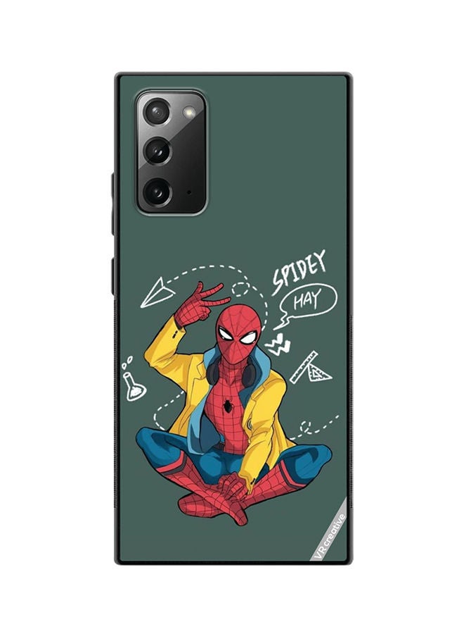 VR CREATIVE Protective Case Cover For Samsung Galaxy Note20 5G Spiderman Design Multicolour - Image 1
