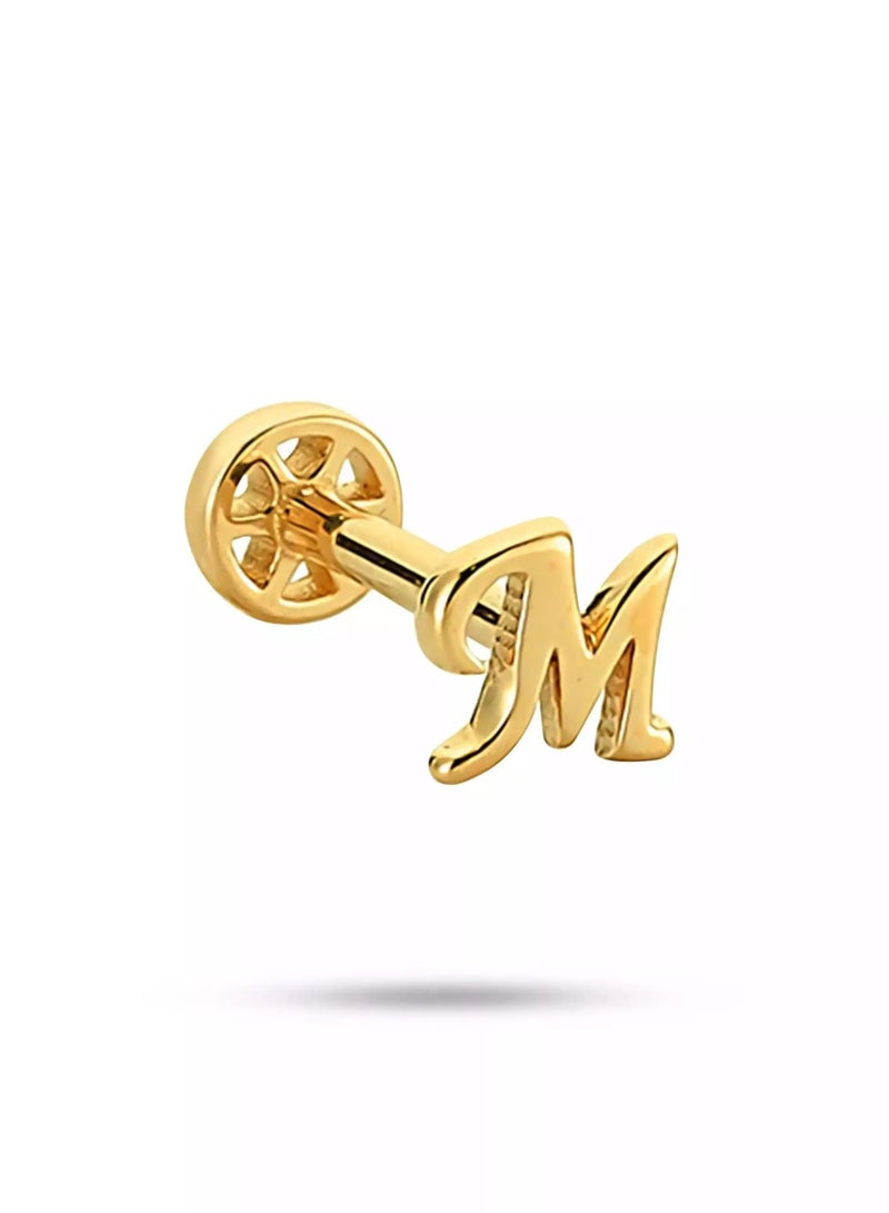 Ruby Art Gold 18K Pure Gold Piercing for women – Hypoallergenic & Premium Shine - 0.41 Gram - Image 2