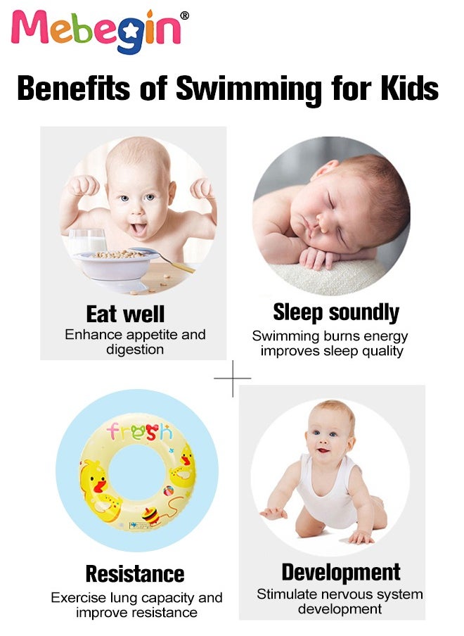 MEBEGIN - 4 PCS 80cm Swimming Rings with Cartoon Patterns, Durable Pool Floaties Toys, Unique Inflatable Pool Float, Fun Water Toys, Pool Party Supplies, Suitable for Pools, Beaches, Parties and Water Sports - Image 1