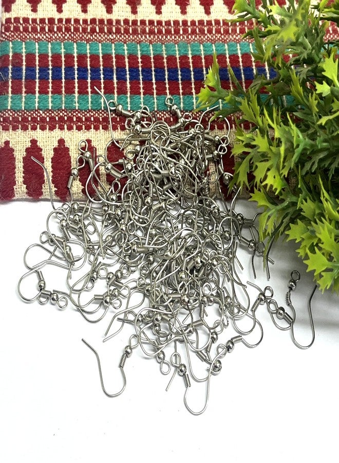 Excellentcrafts 100Pcs Earring Hooks for Jewelry Making � Fish Hook Ear Wires in Gold, Silver, Bronze, Rose Gold, Black � DIY Earring Making Kit for Women, Crafters & Beginners � 50 Pairs (Antique Silver) - Image 2