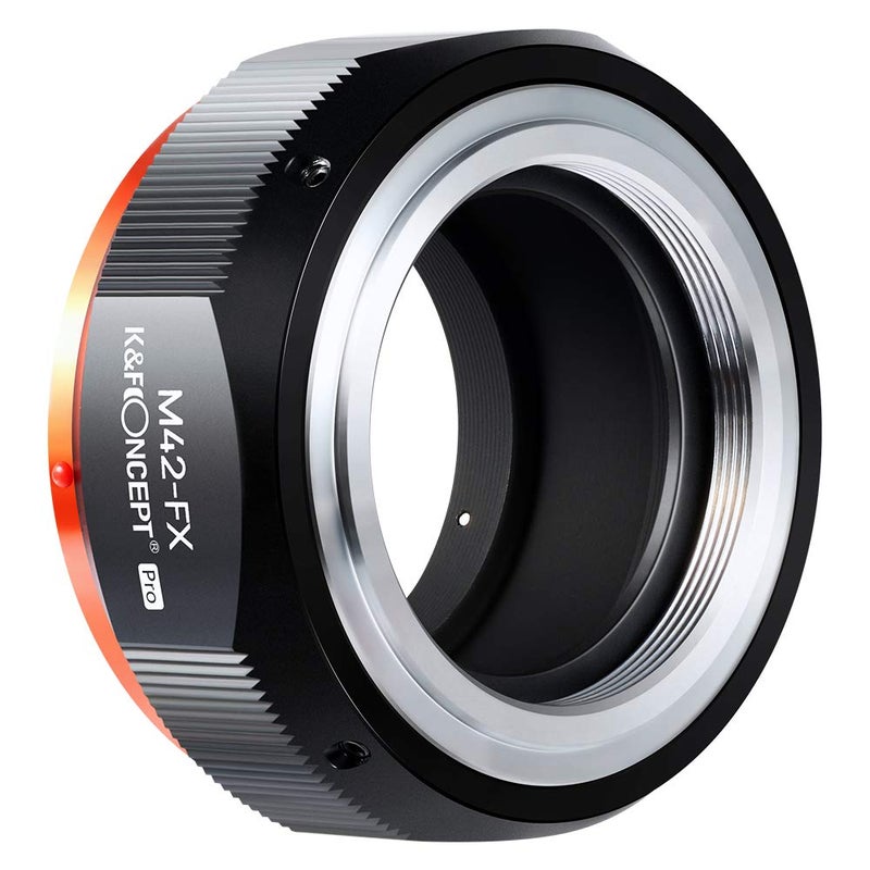 K&F Concept M42 to Fuji X Lens Mount Adapter for M42 Screw Mount Lens to Fujifilm Fuji X-Series X FX Mount Mirrorless Cameras with Matting Varnish Design for Fuji XT2 XT20 XE3 XT1 X-T2 - Image 2