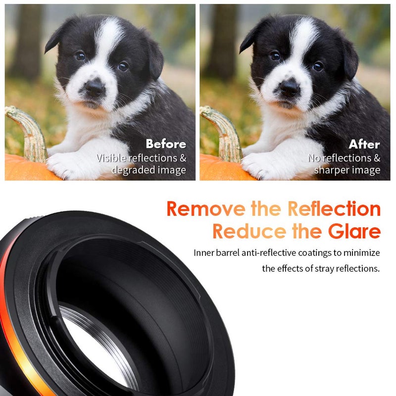 K&F Concept M42 to Fuji X Lens Mount Adapter for M42 Screw Mount Lens to Fujifilm Fuji X-Series X FX Mount Mirrorless Cameras with Matting Varnish Design for Fuji XT2 XT20 XE3 XT1 X-T2 - Image 5