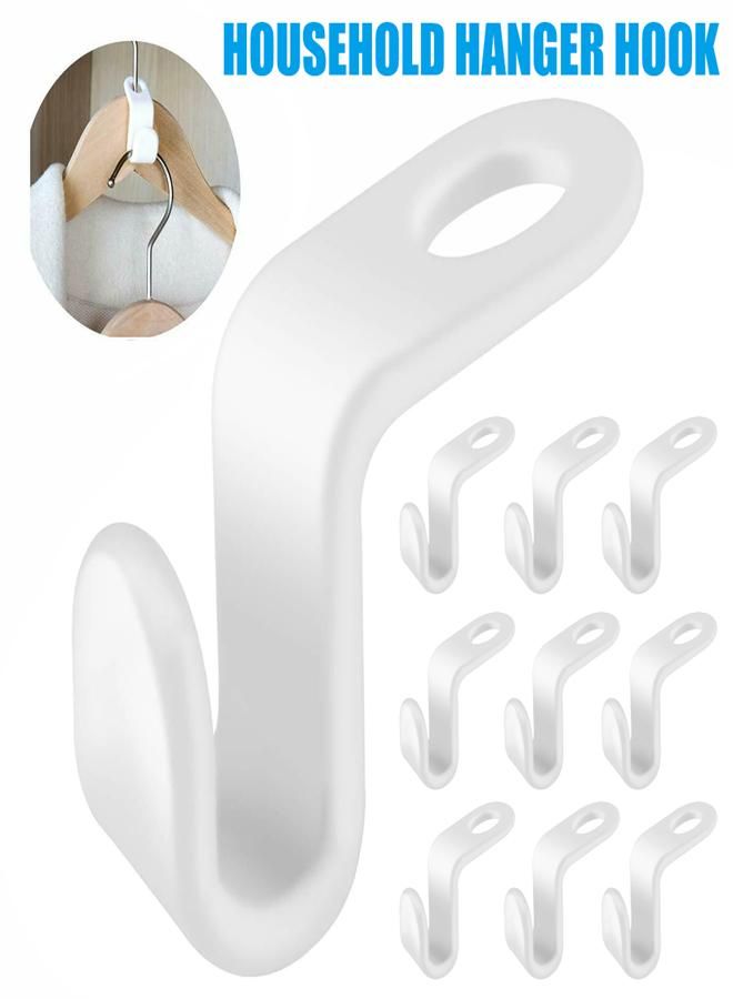 Clothes Hanger Connector Hooks Cascading Clothes Hangers Thicken, Space Saving Organizer for Heavy Duty Clothes Closet Hanger Extender Clips Cascading Connection Hooks - 20 Pcs - KataKeet  - Image 5