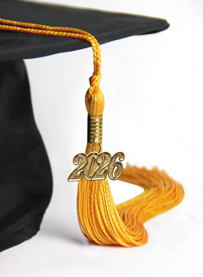 Endea Graduation شرابة تخرج إنديا بلون واحد مع قطرة تاريخ ذهبية (ذهبي، 2026) - Image 4