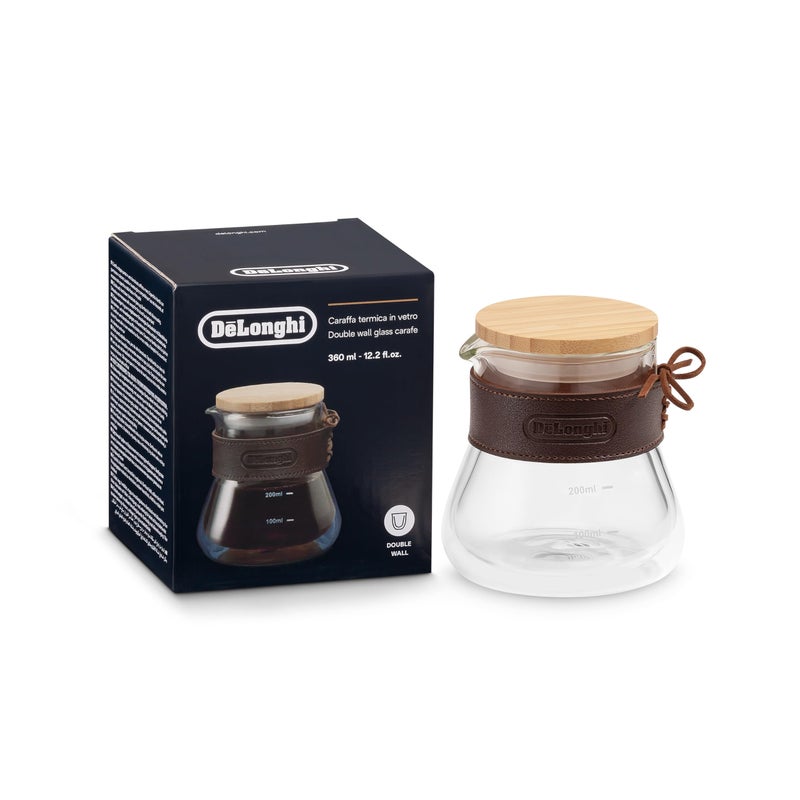 De'Longhi DeLonghi Double wall glass carafe 380ml 13oz - Image 2