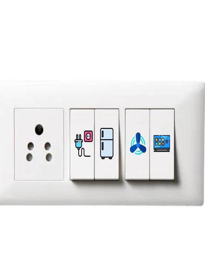 COMPUTER BAZAR 320 Switch id Vinyl Label Stickers Clear - Easily Locate The Right Switch! | Switchboard Labels | 42 Different Home Appliences (9 X 9 MM Vynil, 320) - Image 5