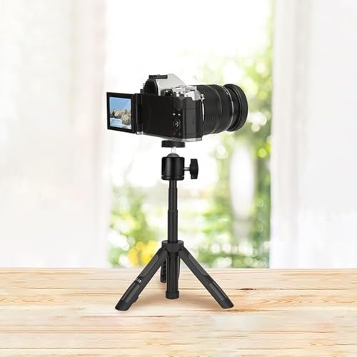 Humble Swivel 1/4" Screw Tripod Ball Head Bracket Holder Ball Head 360 Degree Aluminium Alloy Body Rotating for DSLR Camera, Ring Lights (Black) - Image 4