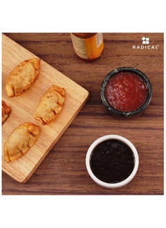 RADICALn Marble Sauce Cups 3.5'' Inches Black and White Handmade Ramiken Sauce Bowls and Dipping Sauce Cups Ideal Soy Sauce Dish for Plates Mini Dipping Bowls Sauce Cups  - Image 2