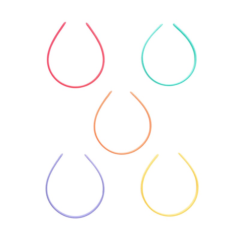 Goody Kids Ouchless Classic Headband , Assorted Colors - For All Hair Types - Beautiful Design for Instant Style - Pain-Free Hair Accessories for Boys, and Girls, 5 Count (Pack of 1) - Image 5