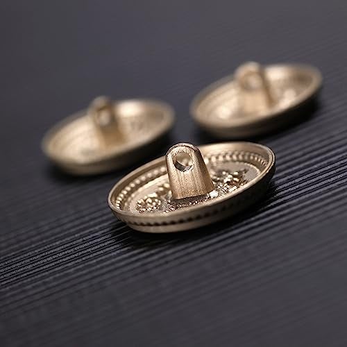 MASONEE 14-Piece Gold Metal Blazer Button Set - 23mm & 18mm Buttons for Men's Blazers, Suits, Sport Coats, Uniforms & Jackets - Image 5