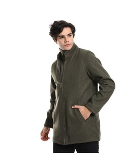 Andora Multi Zippers High Neck Gokh Jacket  - Image 2