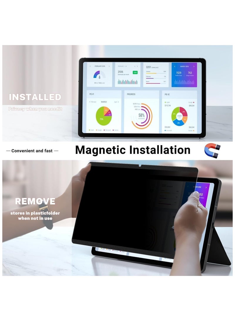 Privacy Screen Protector Compatible with Honor MagicPad 2 2024 (12.3 inch) Screen Protector Anti-Spy Bubble Free Frosted Soft Film For Magic Pad 2 12.3 - Image 2