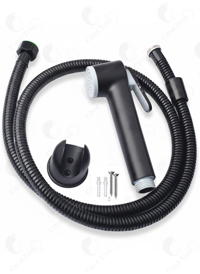 Best Handheld Bidet Spray Shattaf Set | High-Pressure ABS Body with Black Matte Finish | Soft Spray | Easy To Use | Anti-Splash | Bathroom Personal Hygiene Kit | High Quality Hand Shower Set - Image 1