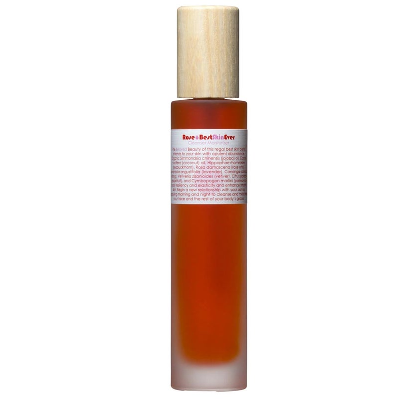Living Libations  Organic Best Skin Ever AllInOne Facial Cleanser Exfoliator  Moisturizer  Natural Wildcrafted Vegan Clean Beauty Rose 34 fl oz  100 ml