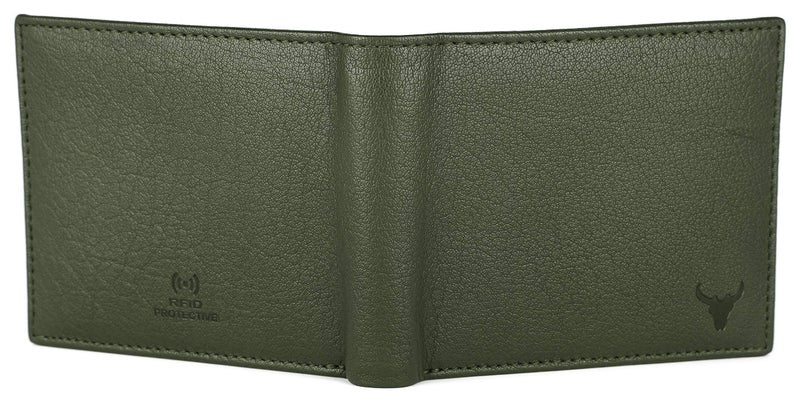 NAPA HIDE Metal Card Holder for Men & Women | RFID Blocking Stainless Steel Visiting & Credit Card Case | Sleek Pocket Wallet with Lock (Metal Finish) (Green) - Image 5