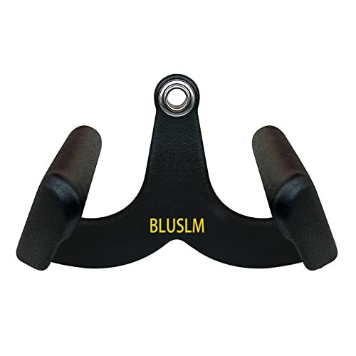 BLUSLM LAT Pull Down Bar for Cable Machine, LAT Pulldown Attachments T-bar V-bar Cable Attachment for Gym, Back Tricep Strength Training Handle (BL01) - Image 1