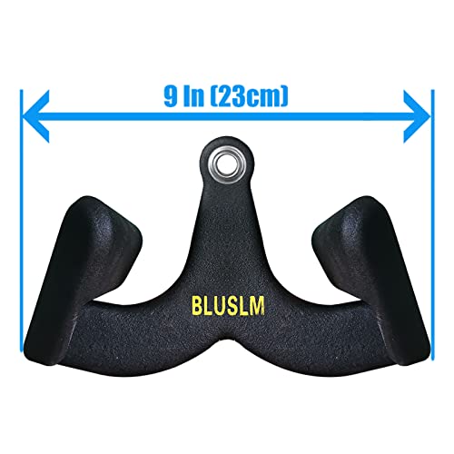 BLUSLM LAT Pull Down Bar for Cable Machine, LAT Pulldown Attachments T-bar V-bar Cable Attachment for Gym, Back Tricep Strength Training Handle (BL01) - Image 2