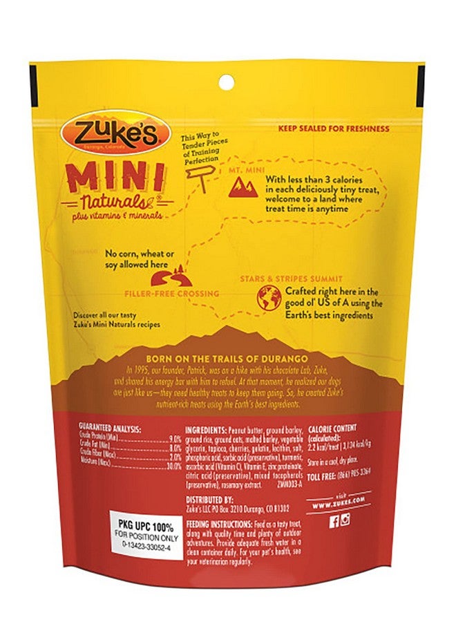 Zuke's Mini Naturals Adult Dog Training Treats, Peanut Butter & Oats Recipe With Vitamins & Minerals, A+ Training Treats For Adult Dogs, 6 Oz Bag (Pack Of 3) - Image 3