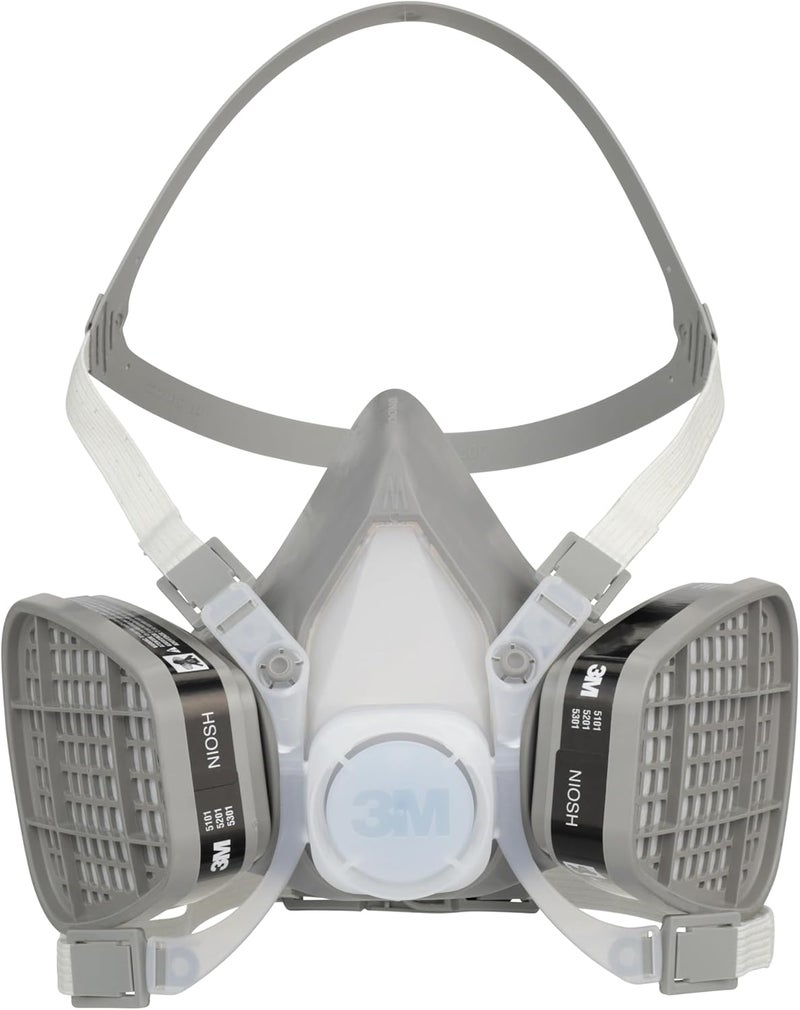 3M Half Facepiece Disposable Respirator, Organic Vapor, NIOSH Approved, Lightweight, Pre-assembled, No Maintenance - Image 1