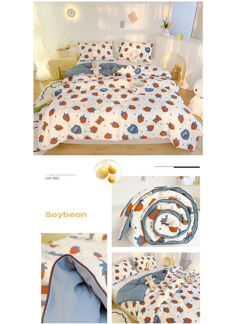 LIMOS Jersey Cotton Quilted Toddler Blanket Soft Lightweight Baby Quilt for Boys & Girls Breathable Machine Washable Cozy Crib Blanket - Image 2