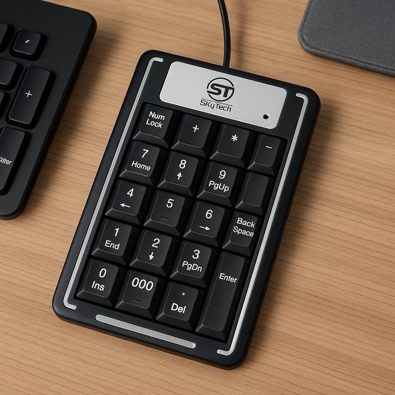 KJ-07 USB Numeric Keypad, 19 Keys, Slim Design, Compatible with Windows and Mac - Image 2