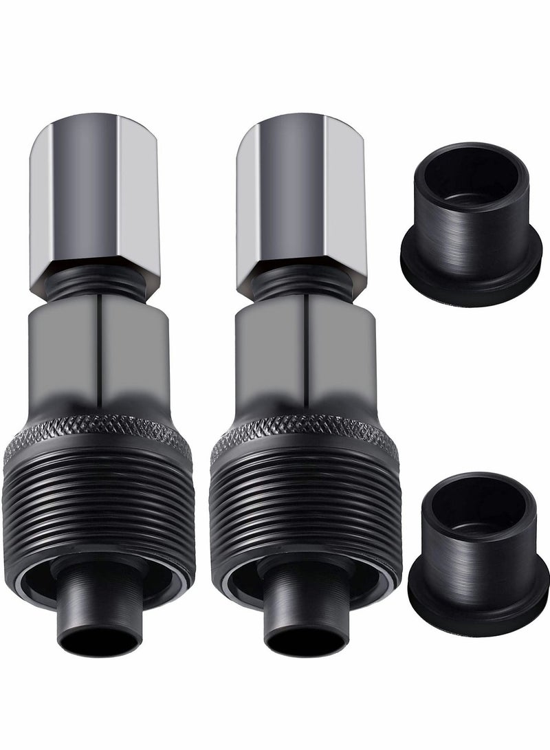 Y&D Crank Remover Bike Tool, 2 PCS Bicycle Puller Arm Tool Compact Cycling Power Pull Pulley Repair Maintenance for Bikes, Black - Image 1