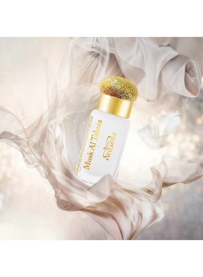 نبيل مسك الطهارة 12 مل زيت عطري يدوم طويلاً، خالي من الكحول، عطر عربي فاخر - Image 4