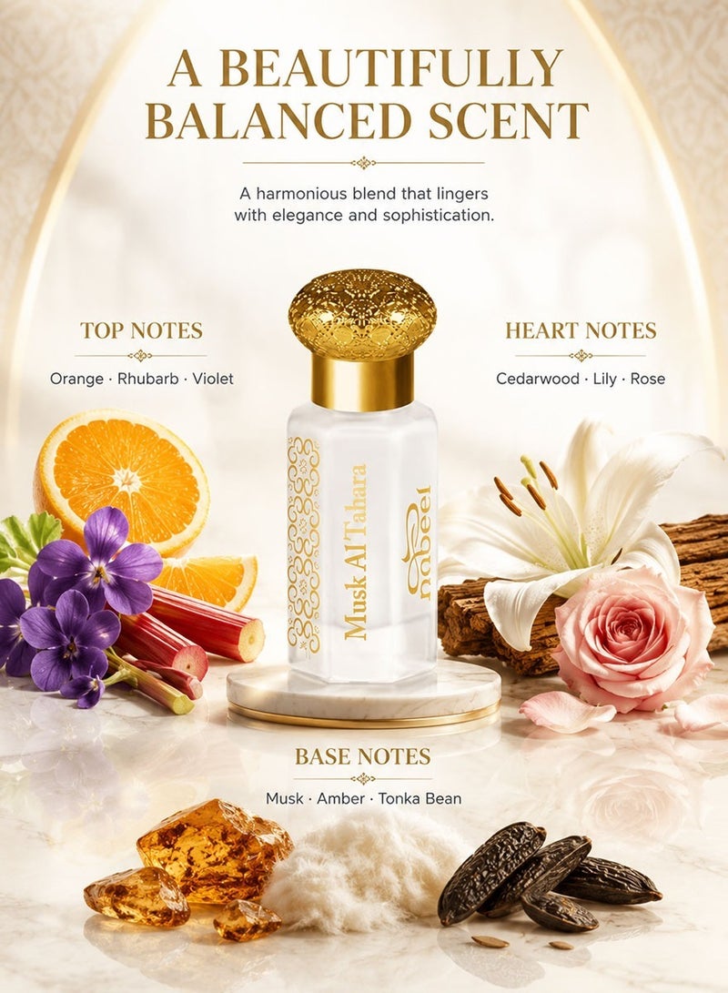 Nabeel Musk Al Tahara 12ML Perfume Oil Long Lasting, Alcohol-Free, Premium Arabian Fragrance - Image 5